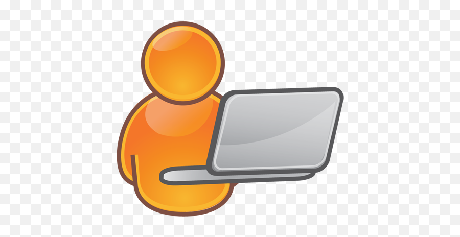 Download Hd Computer User Icons - User Clipart Png,Laptop Icon Png