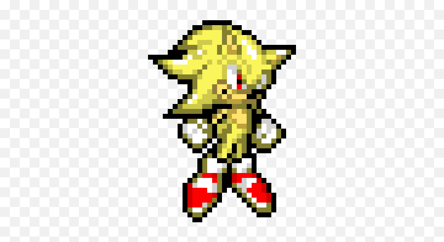 Super Sonic - Pixel Super Modern Sonic Png,Super Sonic Png