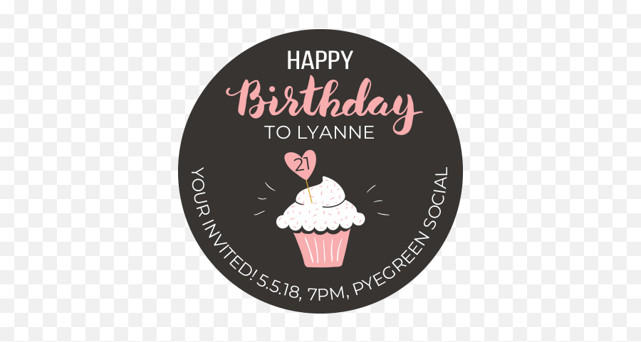 Birthday Cupcake Design - Cupcake Png,Birthday Cupcake Png
