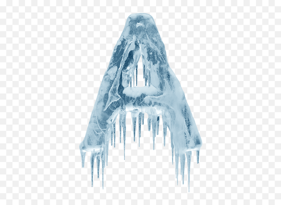 Buy Ice Age Font To Create Astonishing Winter Typography Designs - Ice Letter A Png,Icicle Png