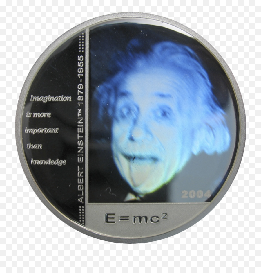 Albert Einstein U2013 Silver Cit Coin Invest Ag - Circle Png,Albert Einstein Png