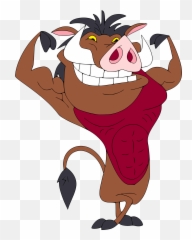 Bodybuilder Clipart Png - Pumba Bodybuilder,Pumba Png