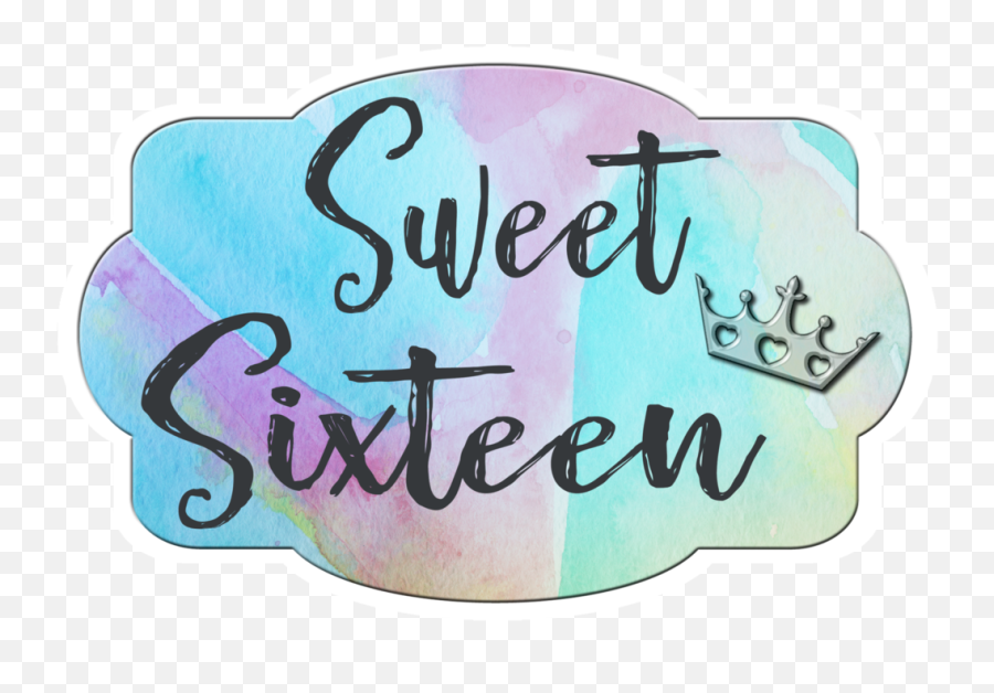 Download Sweet 16 Birthday Bundle - Sweet 16 Png Blue,Sweet 16 Png