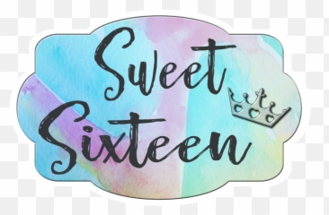 Download Sweet 16 Birthday Bundle - Sweet 16 Png Blue,Sweet 16 Png
