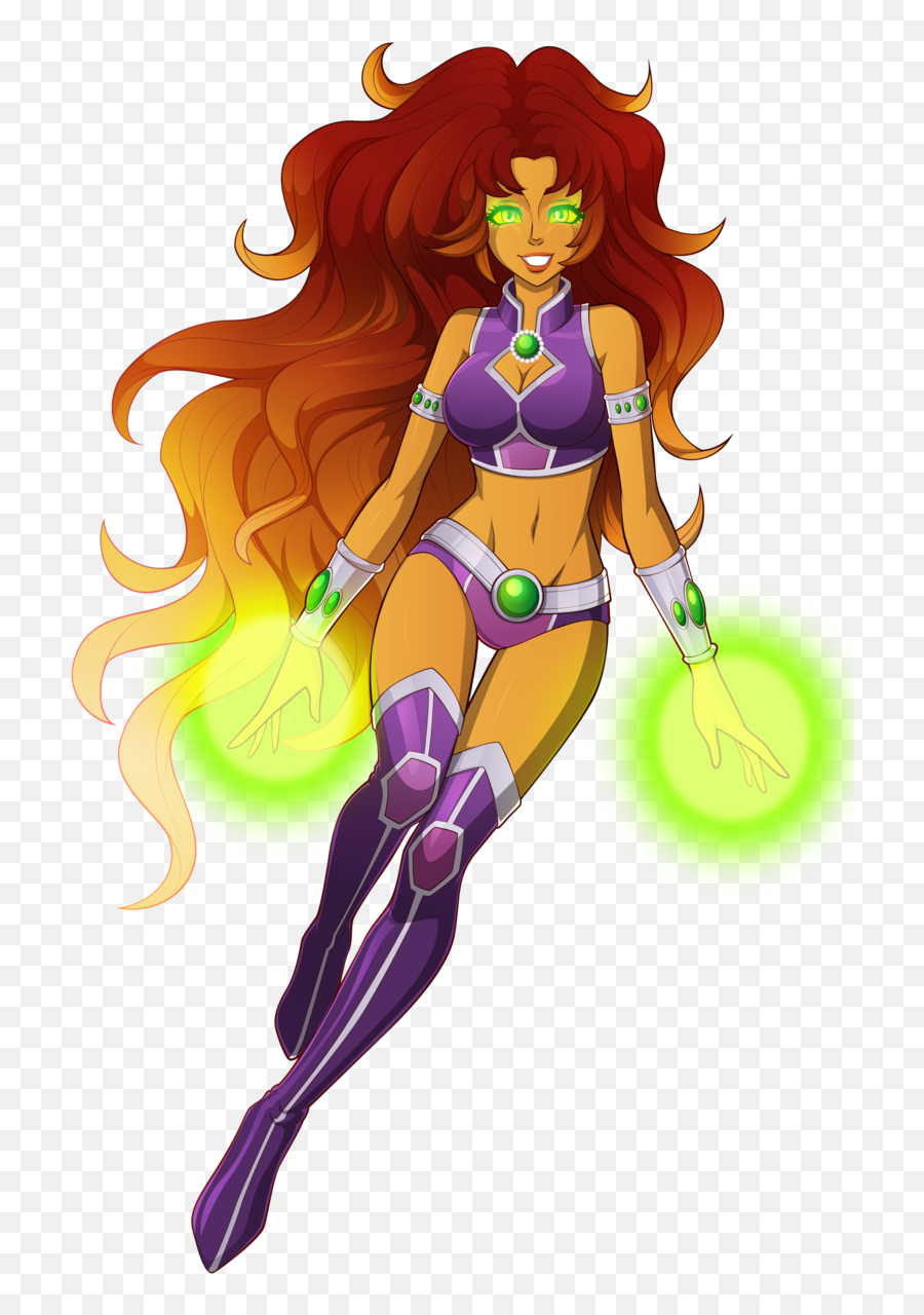 Starfire Comic Png Image With No - Comic Starfire Png,Starfire Png