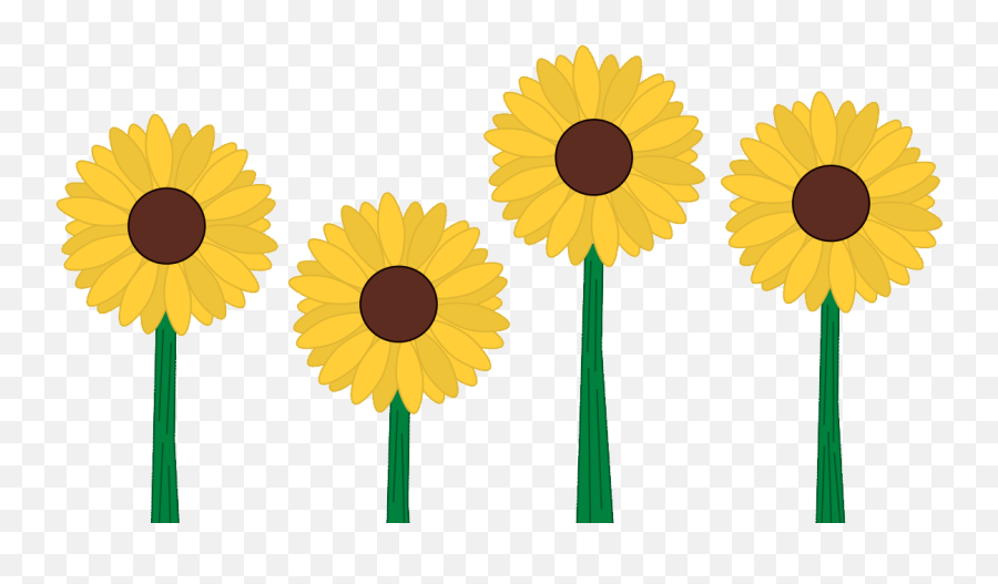 April Showers Bring May Flowers - Sunflower Flower Clip Art Png,Sunflower Clipart Png