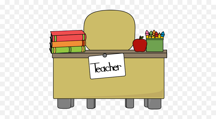 Teacheru0027s Desk Clip Art - Teacheru0027s Desk Vector Image Teacher Desk Clipart Png,Teacher Transparent
