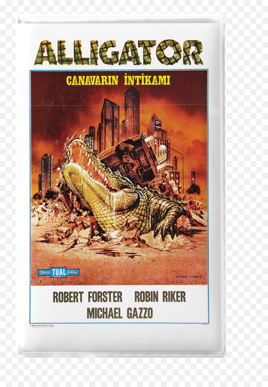 Alligator Movie Poster 2x3 Magnet - Alligator 1980 Movie Poster Png,Movie Poster Png