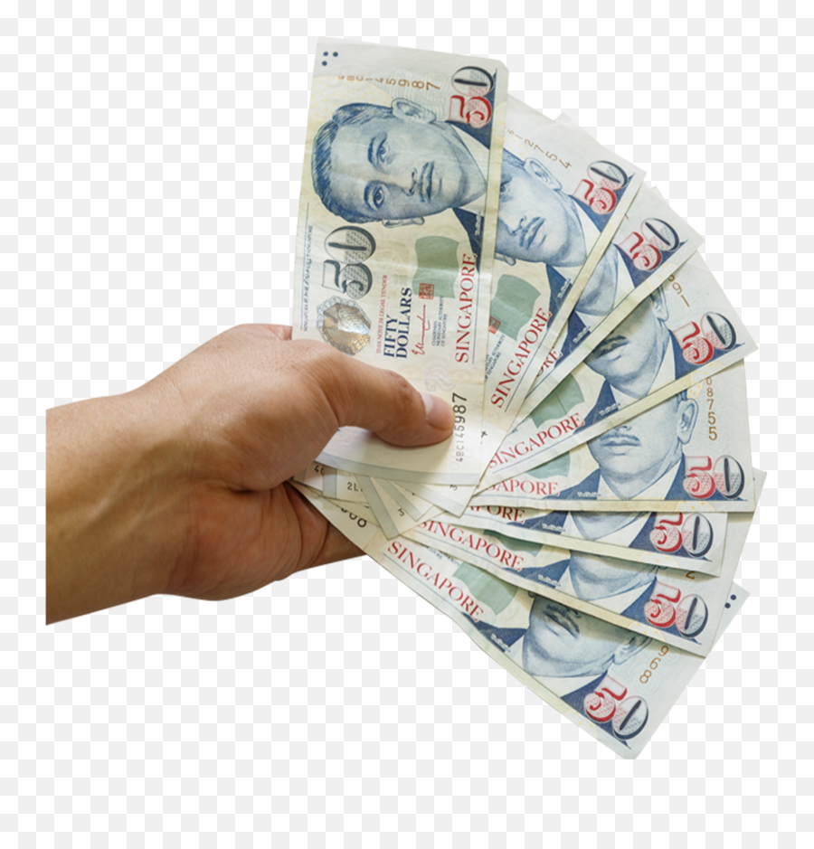 Download Hand With Money - Singapore Dollar Transparent Singapore Dollar Transparent Background Png,Money Transparent Background