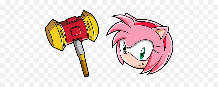 Sonic Amy Rose And Pico Hammer - Amy Rose Pico Pico Hammer Png,Amy Rose Transparent