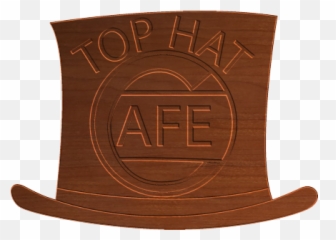 Top Hat Cafe Sign - Faded Collection Retro Signs Solid png