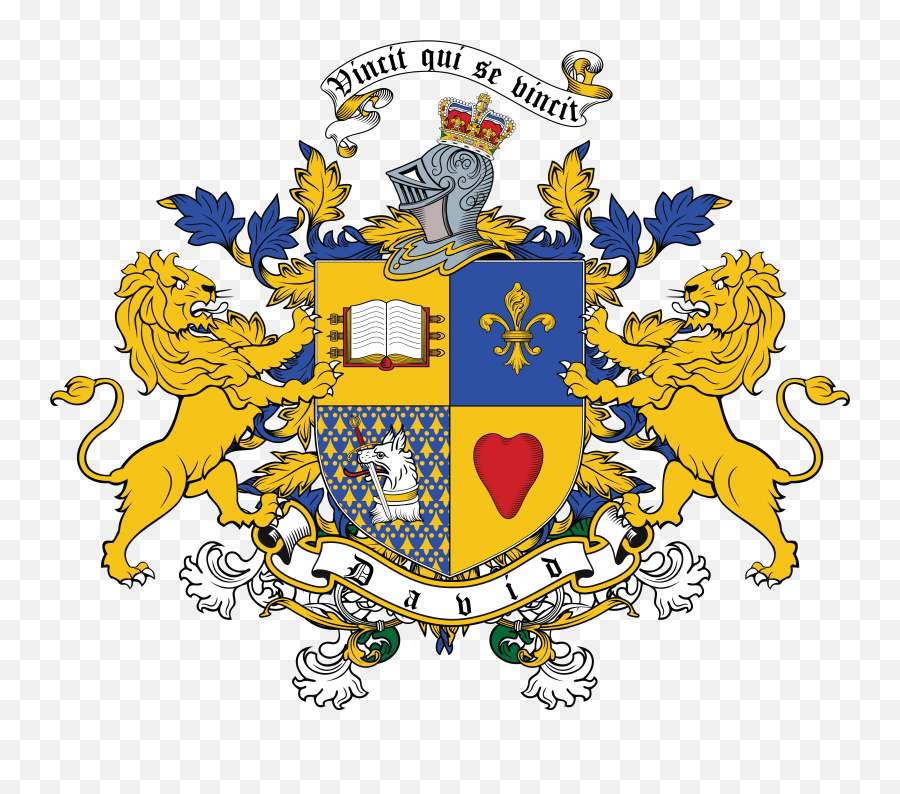 The David Family Crest Must Not Use Without Permission - Family Crest With Lion Png,Coat Of Arms Template Png
