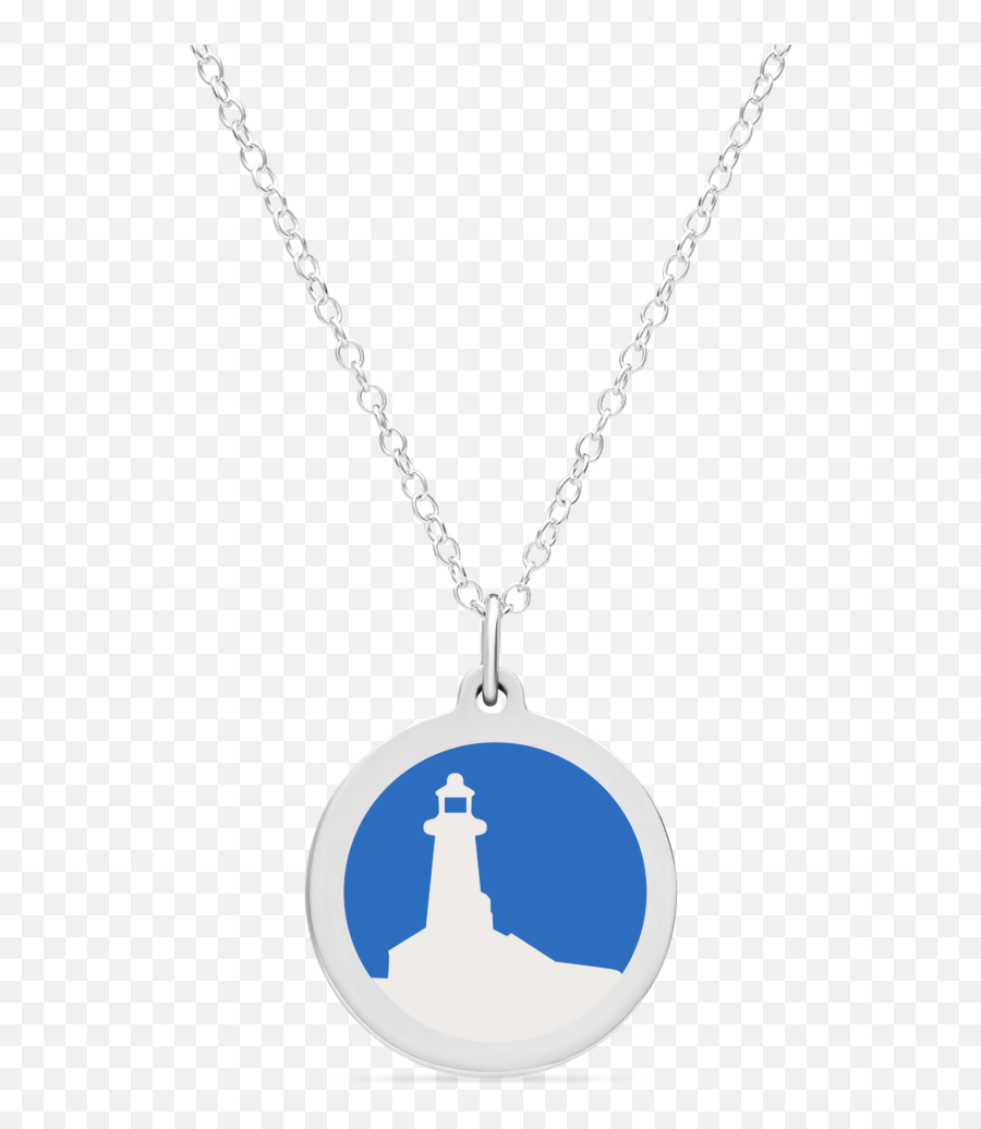 Original Lighthouse Charm In Sterling Silver With Rhodium Plate - Solid Png,Lighthouse Silhouette Png