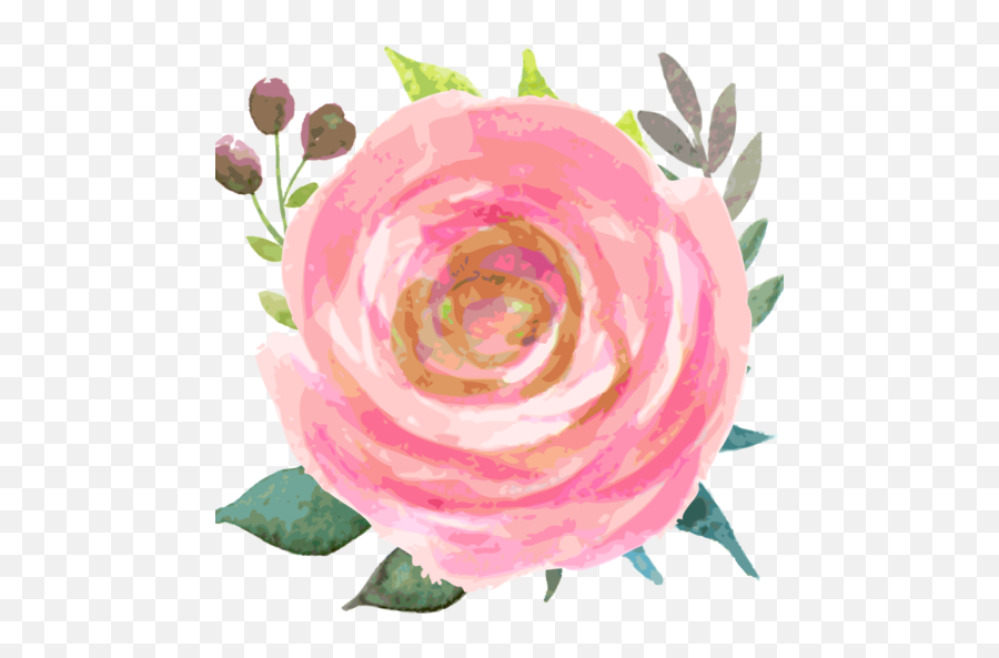 Cropped - Faviconflowerpng U2013 Hey It Girl Favicon Flower,Watercolor Rose Png