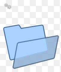 Blue Clipart Folder Png Svg Art - Horizontal