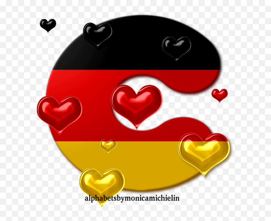Alphabet Flag Of Germany And Icons Png - Girly,Deutschland Flagge Icon