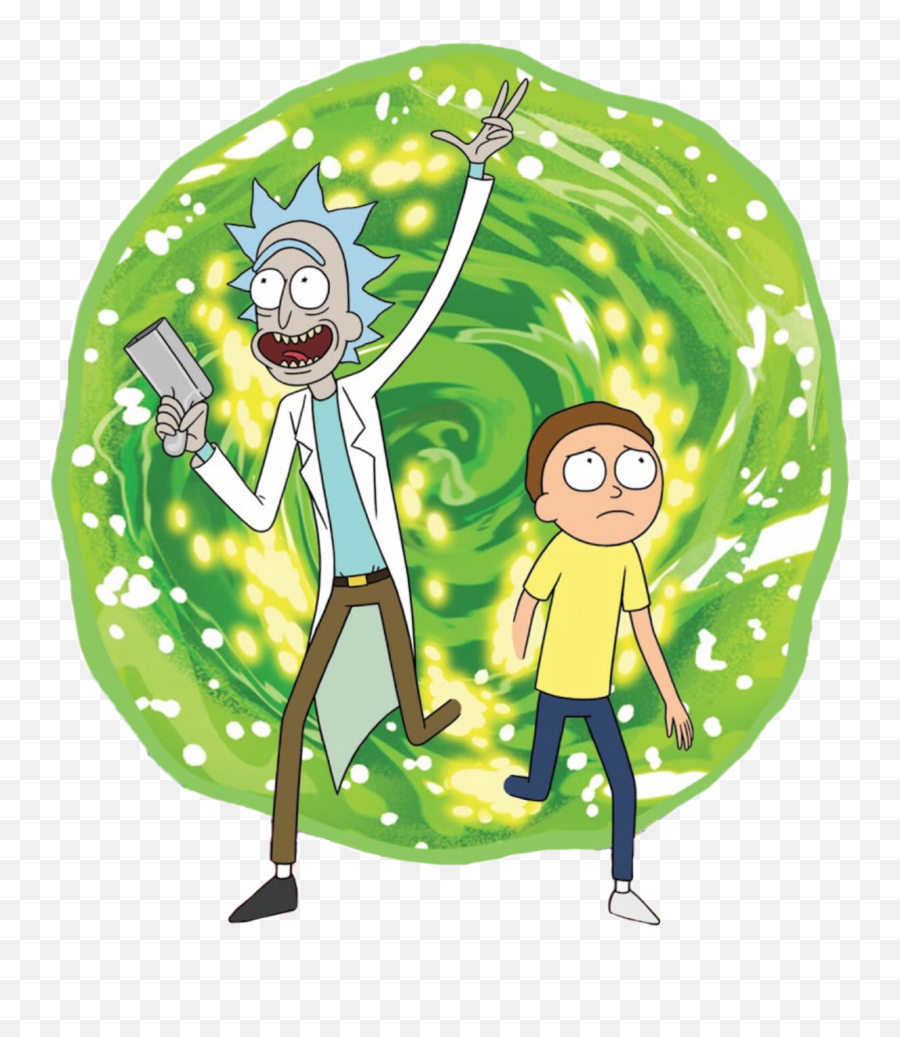 Rick And Morty Coming Out Of Portal Png - Rick Sanchez Rick And Morty,Rick And Morty Png