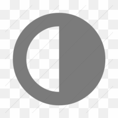 Simple Dark Gray Bootstrap Font Awesome - Half Black White Circle Icon Meaning png