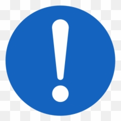 General Mandatory Action Icon - Exclamation Mark Dark Blue Png,General Icon