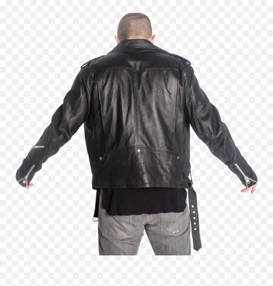 Maxwell Black Double Zipper Moto - Long Sleeve Png,Icon Moto Motorcycle Jacket