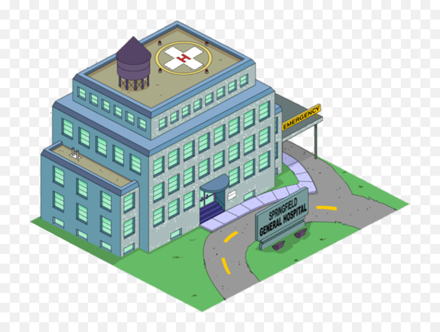 Help Me Hibbert U0026 Hospitalthe Simpsons Tapped Out - Los Simpson Springfield Buildings Png,The Simpson's Tappedout Running Icon Next To Job