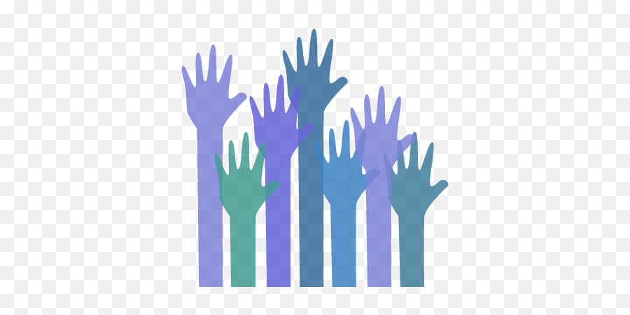 Raised Hands Icon - Raising Hand Png Red,Hands Icon Png