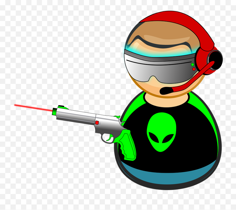 Alien Comic Characters Computer - Free Vector Graphic On Pixabay Oyun Simgeleri Youtube Png,Cartoon Gun Png