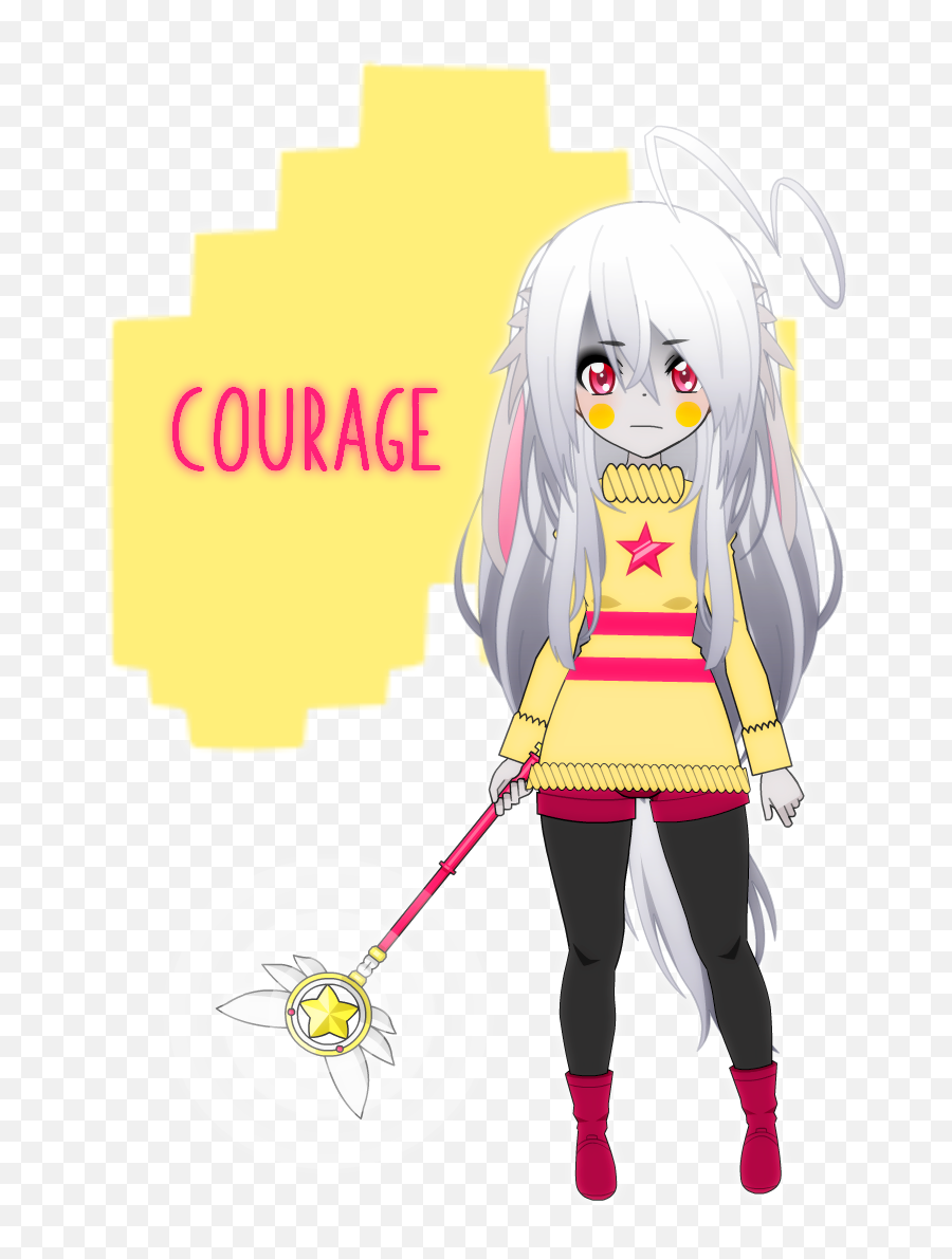 Pokemaloid X Undertale Au Feels Of Bravery Primrose - Cartoon Png,Undertale Soul Png