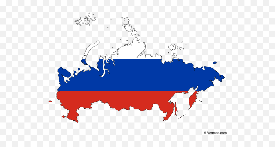 Flag Map Of Russia In 2020 Vector Outline - Map Of Russia Vector Png,Russia Png