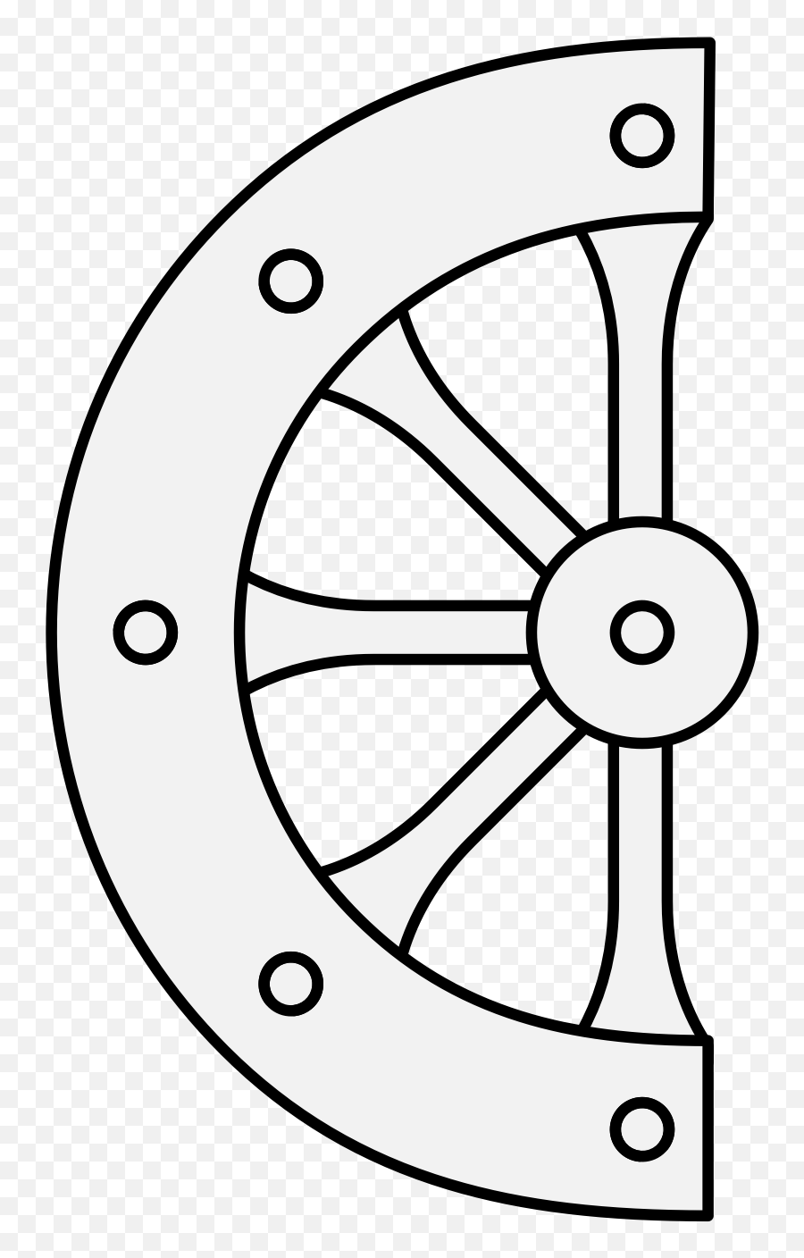 Insignia Florentinorum - Traceable Heraldic Art Heraldic Wheel Png,Wagon Wheel Icon In Autocad