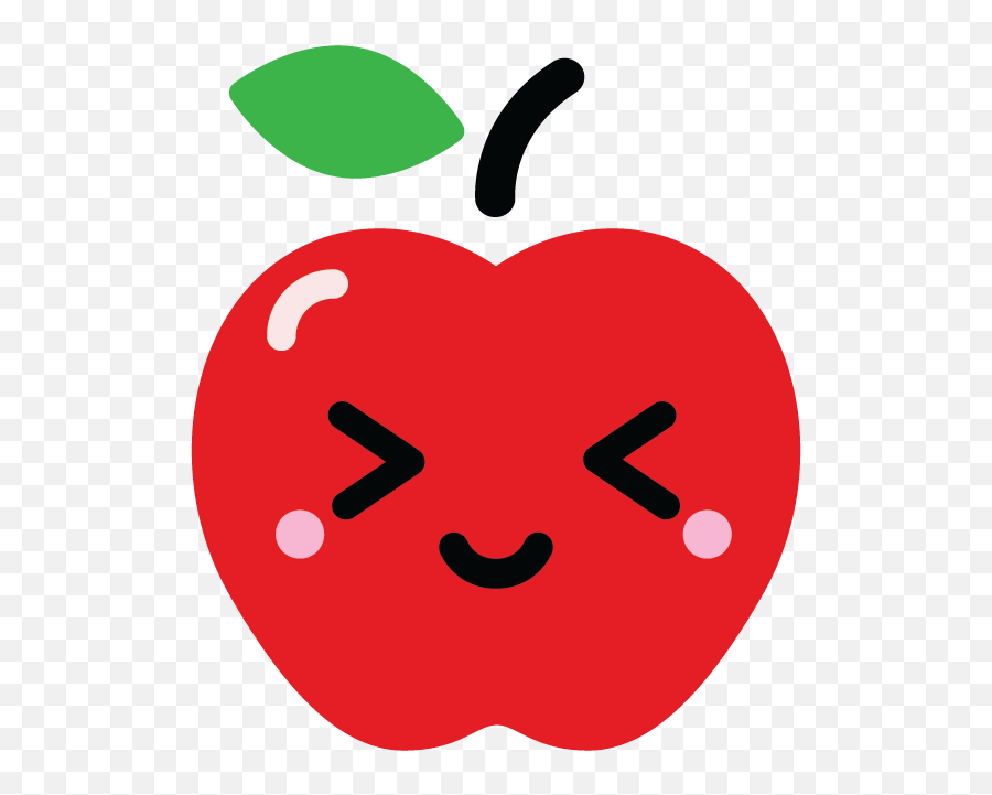 Download Caramel Apple Fruit Clip Art - Apple Kawaii Clipart Apple Logo Cartoon Png,Kawaii Icon Png