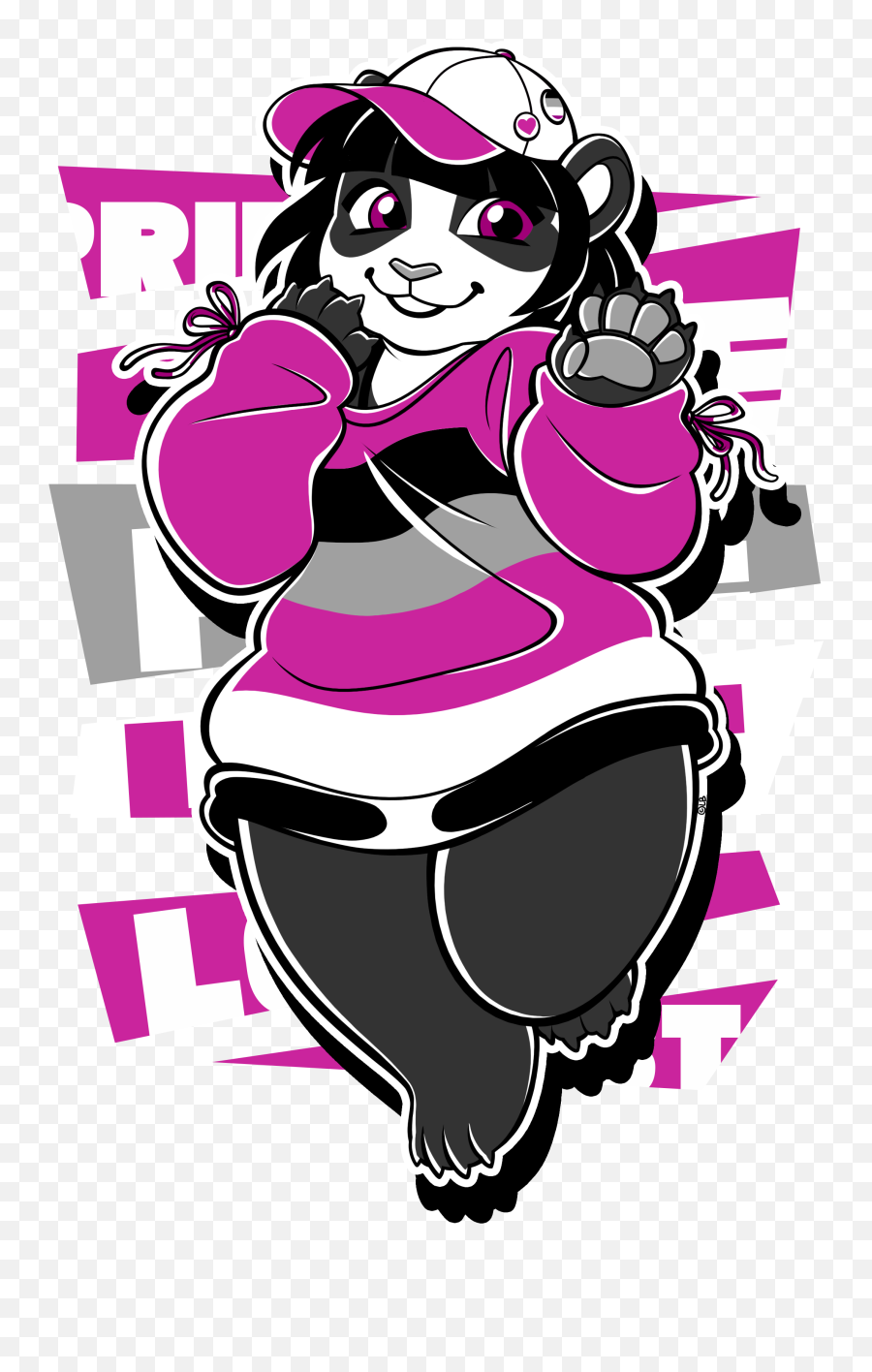 Furry And Proud Shirts By Artworktee U2014 Kickstarter - Asexuality Png,Pink Panda Icon