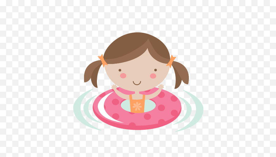 Download Free Png Pool Party Clipart - Cute Girl Swimming Clipart,Pool Party Png