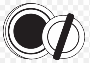 Makeup Icon Line With Beauty Powder - Dot png