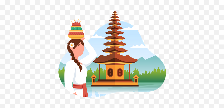 Pyramid Icon - Download In Colored Outline Style Nyepi Icon Png,Icon Barong