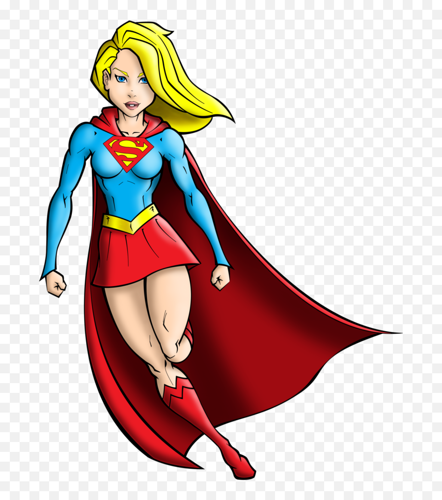 Supergirl Drawing Easy Free Download - Supergirl Color Png,Supergirl Png