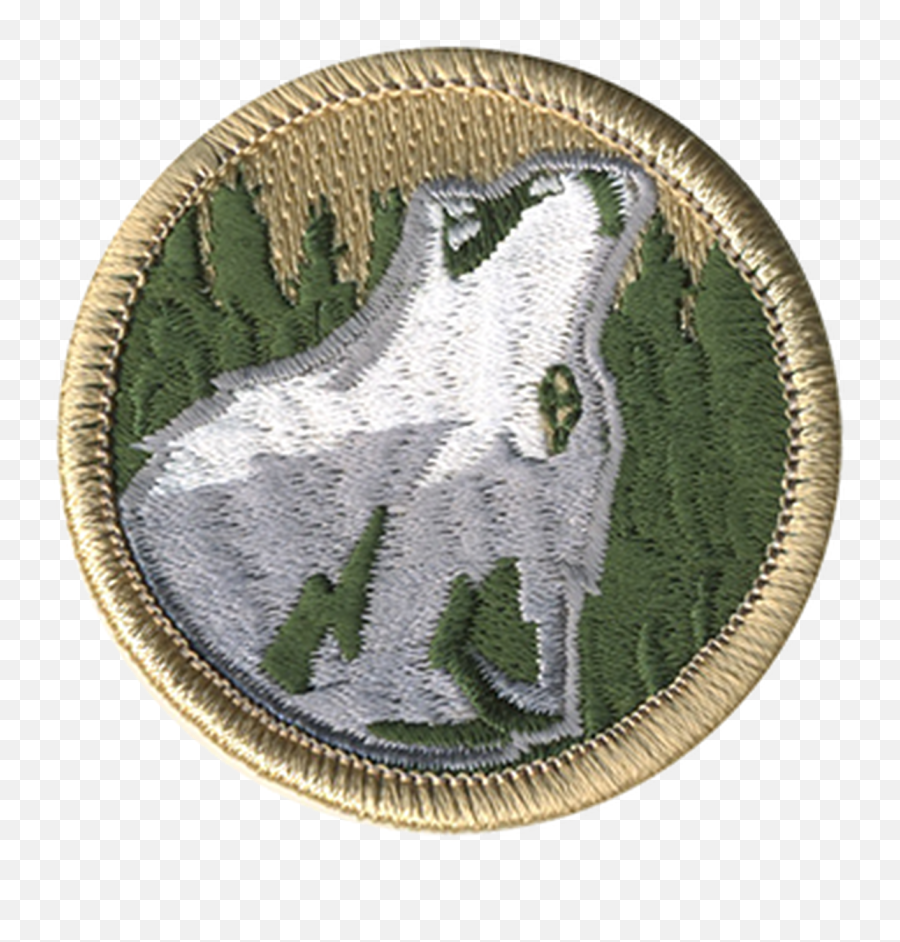 Howling Wolf Head Patrol Patch Png