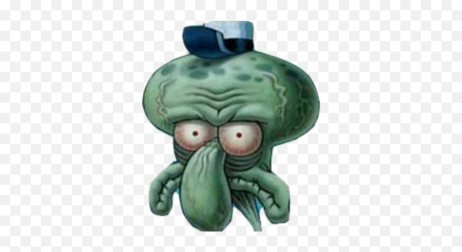Scary Squidward - Squidward Does This Look Unsure To You Png,Squidward Png