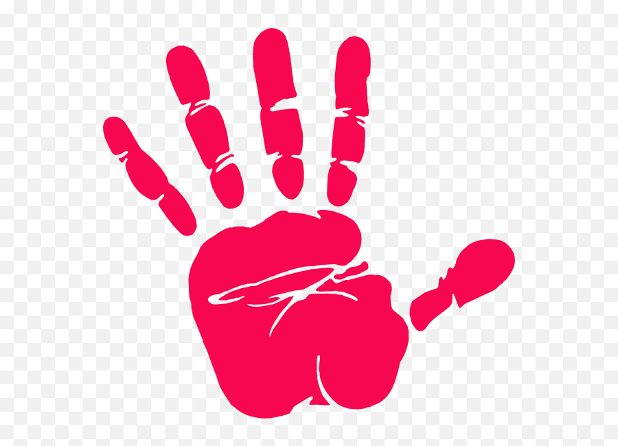 Fingers Clipart Back Hand - Black Stop Hand Sign Png,Back Of Hand Png