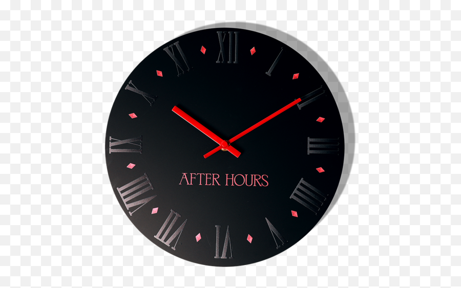 After Hours Wall Clock Digital Album - After Hours Wall Clock Png,Clock Transparent