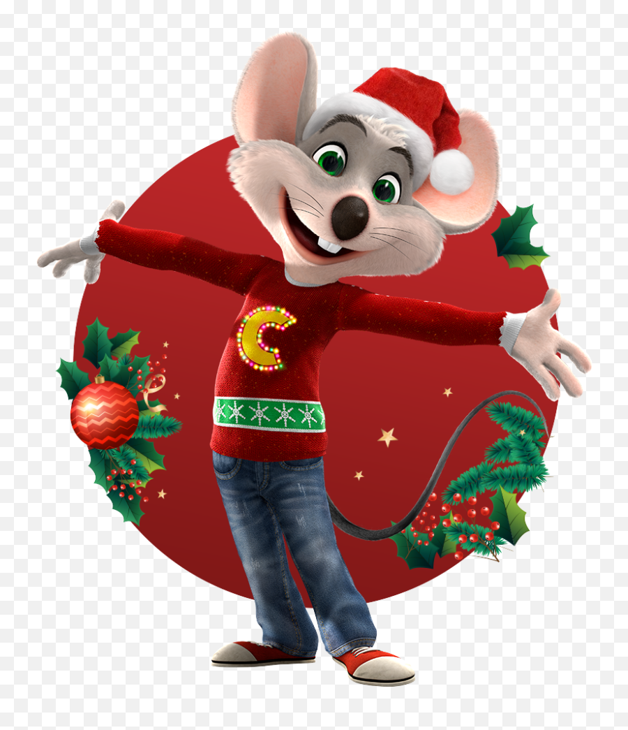 Chuck E Cheese - Raton Chuck E Cheese Navidad Png,Chuck E Cheese Png