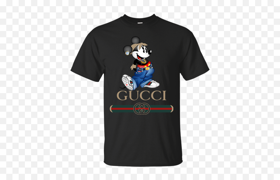 Disney Mickey Mouse Gucci Logo Replica Stylishu003d G200 Gildan Ultra Cotton T - Shirt T Shirt De Naruto Png,Mickey Logo