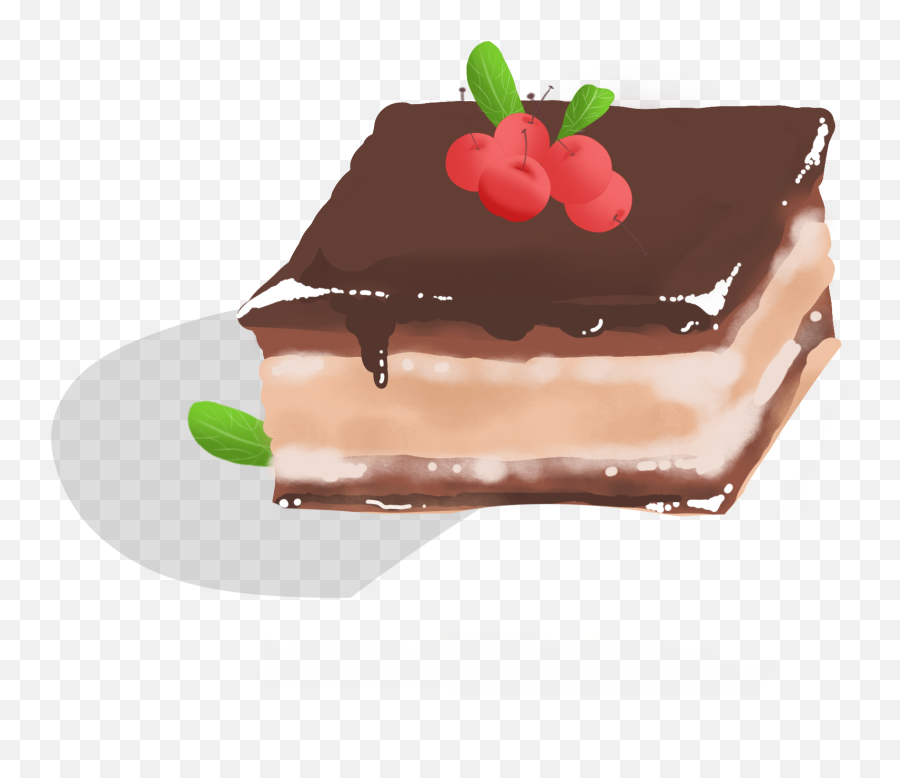 Download Cereja Chocolate Bolo De Png E - Cake,Kek Png