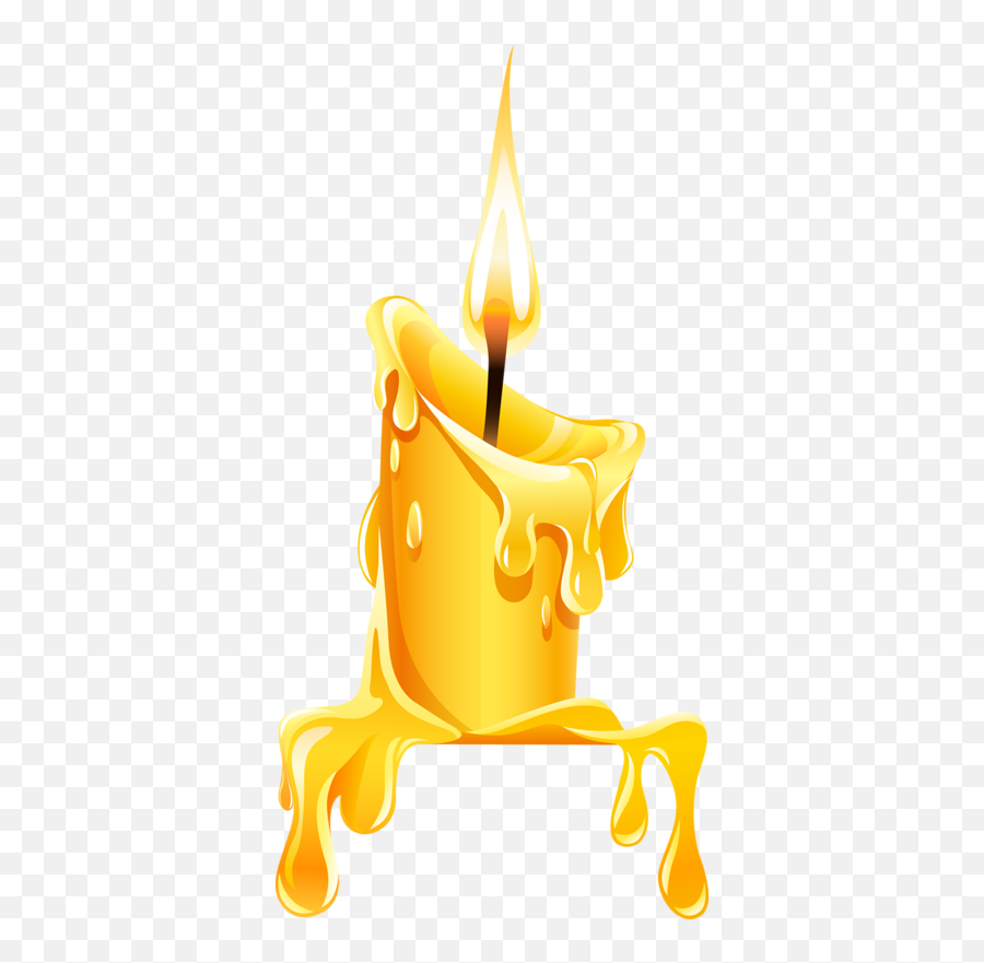 Candle Clip Art Drawing Illustration - Burning Candle Clipart Png,Png Clip Art