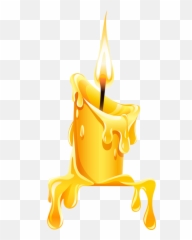 Candle Clip Art Drawing Illustration - Burning Candle Clipart Png,Png Clip Art