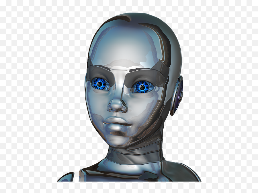 Robot Head Png Images In - Ai Robot Face Png,Robot Head Png