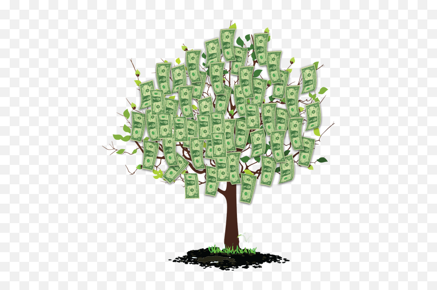 Березка деньги. Дерево с деньгами. Доллар дерево. Деньги дерево без фона. Денежное дерево на прозрачном фоне.
