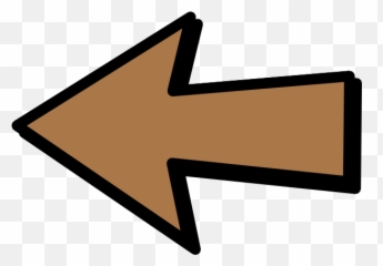 Left Arrow Brown Clip Art - vector clip art png