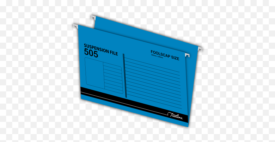 Treeline Foolscap Suspension Files 505 - Light Blue Flat Panel Display Png,Treeline Png