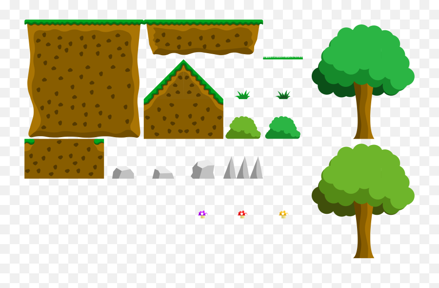 Free Vector Grass Tileset Png